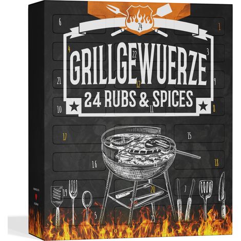 UMBRELLA® BIO BBQ Adventskalender 2025 – 24 Premium-Gewürze für Grillfreunde Edler Weihnachtskalender für Männer, Barbecue-Fans & Genießer Geschenk zu Weihnachten (1/5)