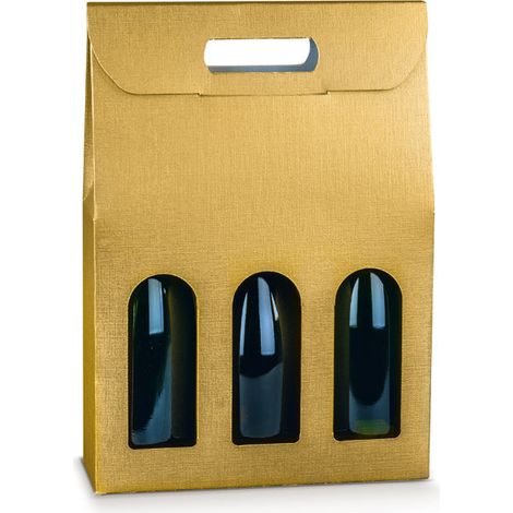 Scotton Scatola 3 Bottiglia 270 x 90 x 385 Mm Maniglia Finestra Fibra Oro 5 Pz