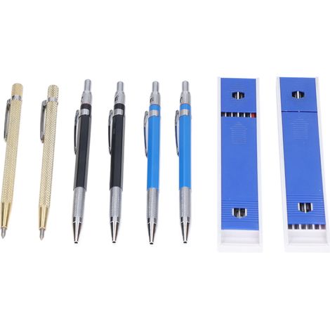 Kit de crayons de charpentier en plastique et carbure de tungstène pour le traçage du verre (1/5)