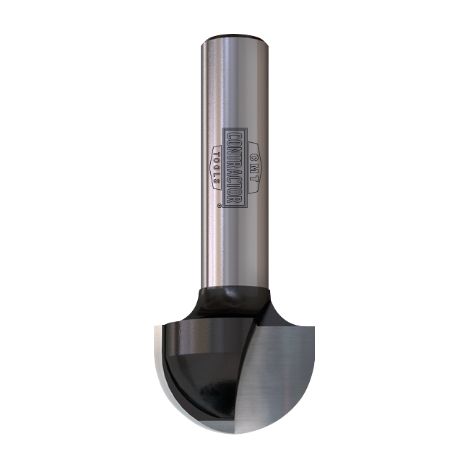 CMT - Fresa à radio convexo K914190 - Diámetro de corte 19mm - Longitud 46mm - Vástago 6,35mm - Recubrimiento antióxido