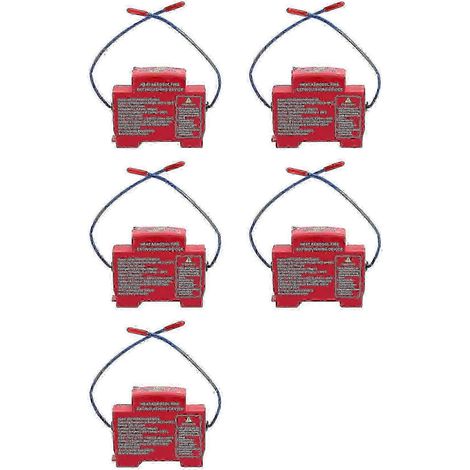 Boîtier de distribution pour 5 dispositifs d’extinction incendie, fixation adhésive rail DIN double ligne, pour compartiment moteur (1/4)