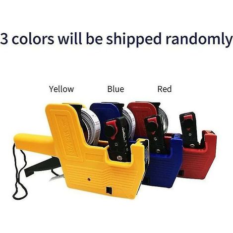 8 Digits Price Tag Machine Handheld Price Labeller Label Date Maker Pricing With 10pcs Price Labels Paper For Office Retail Shop Grocery Store Organiz (1/2)