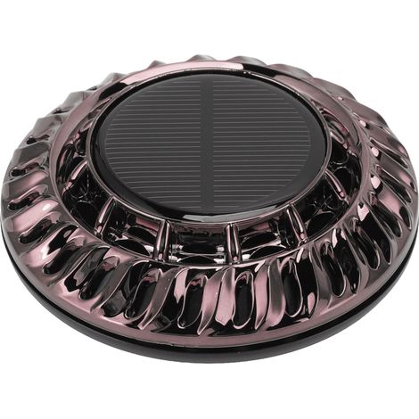 Diffuseur de parfum solaire automatique rotatif pour voiture, appareil décoratif d'aromathérapie pour la maison et le bureau, argent et noir. (1/5)