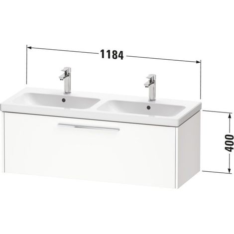 DURAVIT DC4669010180000 D-Code WTU Support mural extractible 1 pour DWT (1/2)