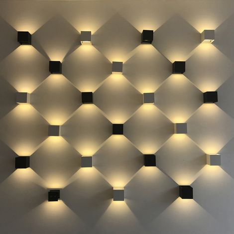 Verstellbare LED-Würfel-Wandleuchte für Badezimmer, wasserdicht, moderne Heimbeleuchtung, Außenbeleuchtung im Industriestil, Luminum Wandlampe für Garten und Veranda (1/5)