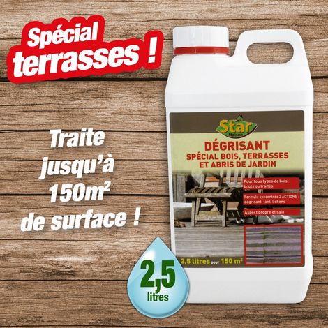 Traitement dégrisant pour redonner de l'éclat à vos bois extérieurs, 2,5 litres (1/2)