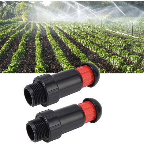 2/Vente de vanne d'admission et d'échappement automatique, filetage externe G3/4, capuchon supérieur de vanne d'échappement amovible en plastique, tête d'irrigation (1/5)