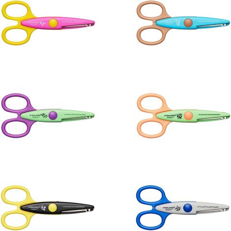 FISKARS KIDZORS, ZESTAW 6 SZT. NOŻYCZEK OZDOBNYCH (1/5)