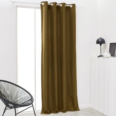 TODAY Rideau Isolant Thermique Essential Uni - 140 x 240 cm - Bronze (1/5)