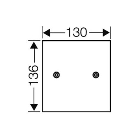 HENSEL Montageplatte KG MP 02 4mm Hartpapier (1/2)
