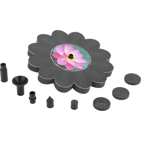 Pompe solaire pour fontaine avec moteur sans balais 6 V 1,4 W, idéale pour la décoration de jardin et d'aménagement paysager. (1/5)