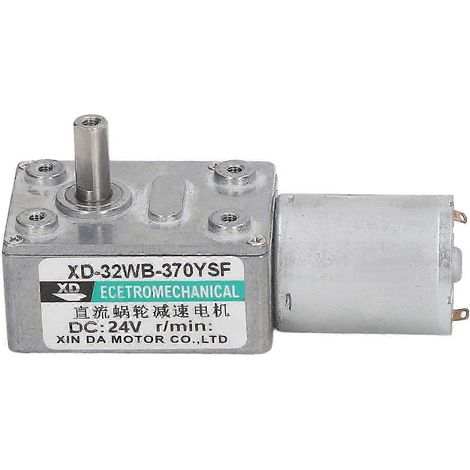 Selbsthemmender, reversibler, drehmomentstarker, drehzahlverstellbarer 24V DC 2W 10 rpm elektrischer Turbinen-Getriebemotor. (1/4)