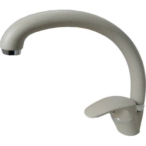 Trade Shop - Miscelatore Rubinetto Monocomando Per Lavello Cucina Canna Curva Avena 63001 - (1/2)