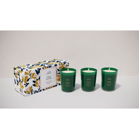 Coffret de 3 bougies parfumées en cire de coco et soja GLAS (1/4)