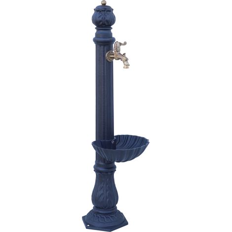 Fontaine a colomne modèle Dea pour jardin potager avec robinet en laiton bruni mod.147/C (1/3)