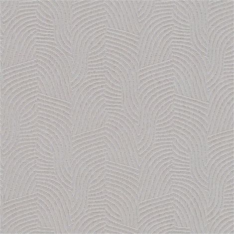 Graphic wallpaper wall Profhome 781531 non-woven wallpaper textured with a striped pattern subtly shimmering grey silver grey 5.33 m2 (1/5)