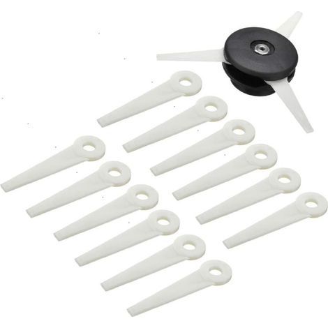 Tête de Débroussailleuse - 12 Lames de Coupe - Compatible avec POLYCUT 6-3 - Pour FS40 FS45 FS46 FS50 - 9,5 x 4,7 cm - Lot de 1