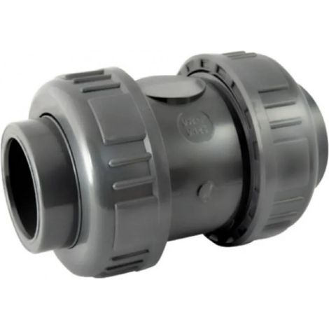 PVC-Druckrückschlagventil mit Feder, zum Kleben Innengewinde 50 mm