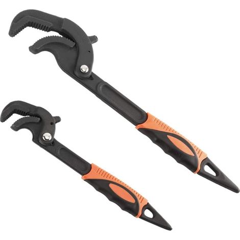 Set di 2 chiavi regolabili multifunzione, chiave dinamometrica rapida, chiave per tubo dell'acqua e chiave per dadi (capacità: da 1,5 a 3 cm e da 3 a 6 cm) (1/5)