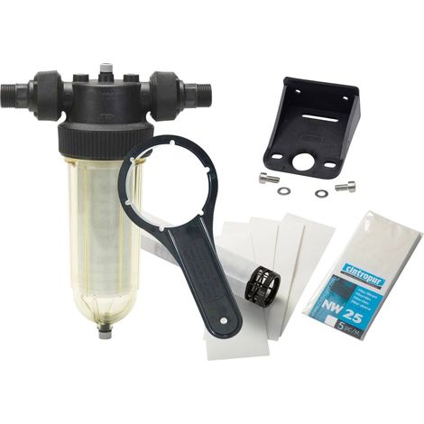 Kit Filtre à Tamis Cintropur Nw25 1 pouces  + équerre Murale + 5 Tamis Filtrants 25µm (1/4)