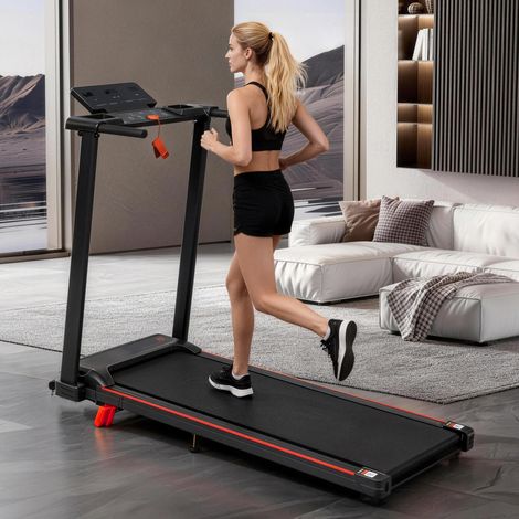 Klappbares Laufband mit 8 % Steigung, 1-12 km/h, 120 kg, schwarz HAVRYA (1/5)