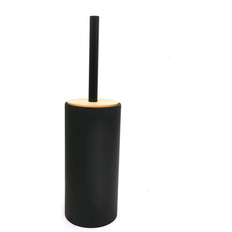 BATHSTAGE 68028 B-LUK Escobillero Base Negro Madera - ref: BS-68028