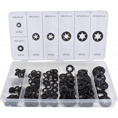 ASSORTIMENTO RONDELLE RONDELLA BLOCCAGGIO FISSAGGIO INTERNA ESTERNA 260 PZ 540sa