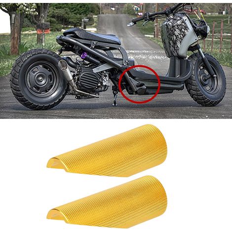 2 repose-pieds de rechange en aluminium pour moto Honda (dorés) (1/5)