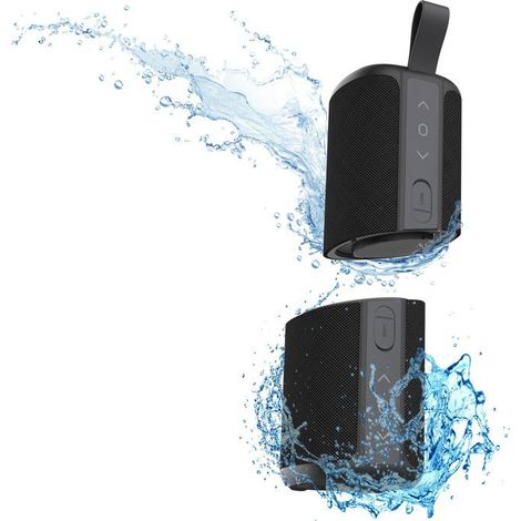 Kabellose Lautsprecher - T'nb - XPLORE TWS - Wasserdicht - Bluetooth - In 2 Teile trennbar - Akkulaufzeit 7h - 20 W Stereo - Schwarz