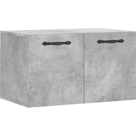 Maison Exclusive - Mobile a Parete Grigio Cemento 60x36,5x35 cm Legno Multistrato