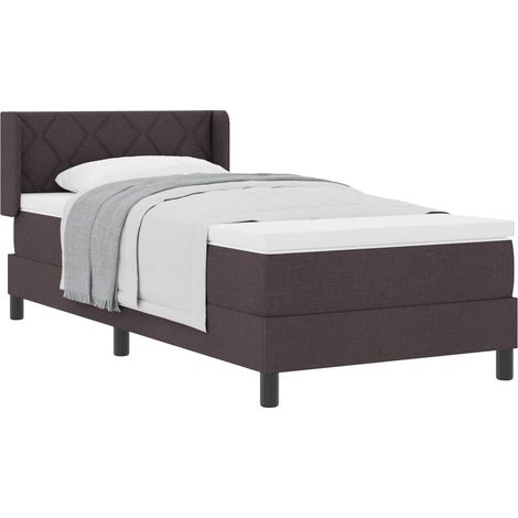 Maison Exclusive - Boxspringbett mit Kopfteil Dunkelbraun 200 x 1
