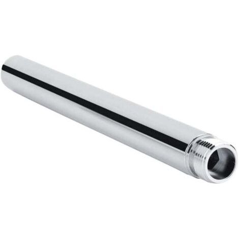 Bras de Douche Extension en Acier Inoxydable Rallonge de Douche 20cm Tube D'extension de Douche Rond G 1/2\