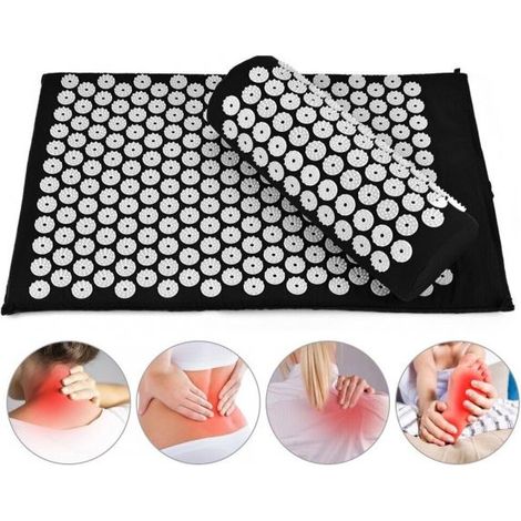 Tappetino agopressione agopuntura tappeto chiodato fitness yoga 60 x 40CM