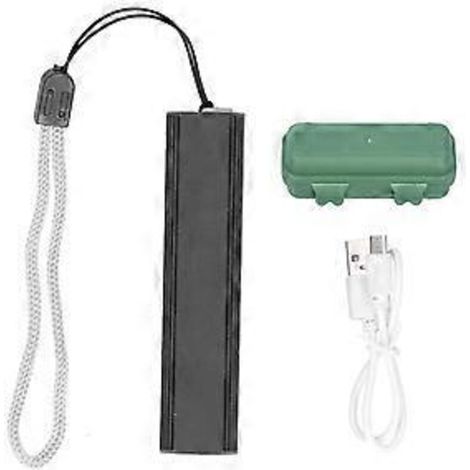 Lampe torche LED Q5, rectangulaire, batterie lithium 14500, rechargeable par USB, mini lampe torche d'extérieur