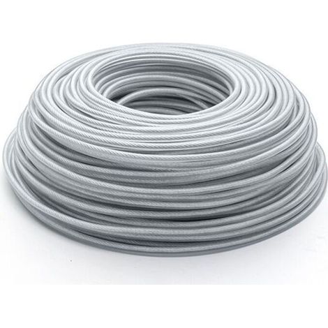 3mm x 45m Steel Trimmer Line, Trimmer Line, Heavy-Duty Steel Wire Spool for Garden Brush Cutter, Replacement Line for Lawn Mower