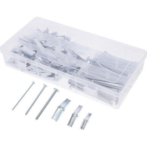 Kit de 48 pièces Unomor pour fixation murale creuse vis à