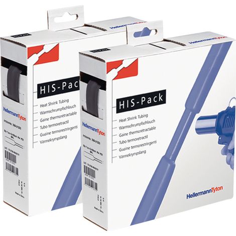 Hellermann Tyton Warmschrumpfschlauch 2:1 braun 5m Rolle