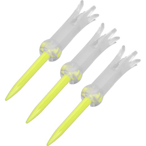 Tee de golf pliable et rotatif anti-vol de balle, accessoire d'entraînement, crampons pour golf, jaune (1/5)