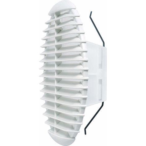 GRIGLIA AERAZ. PLASTICA CON MOLLE+ZANZAR.D.125-160. Prezzo per 1 pezzo. (1/2)