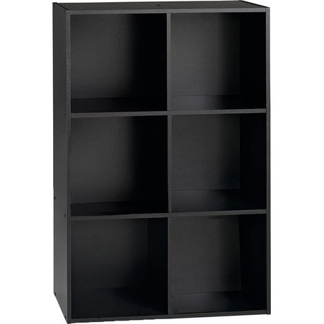 CALICOSY - Étagère de rangement 6 cases - H91,5 x L61,5 cm (1/3)