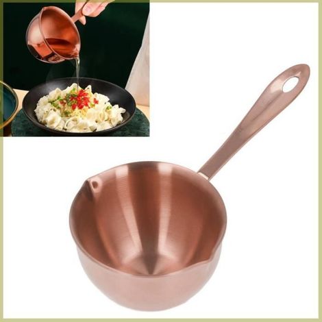 Cocosity Casquette à fusion Casserole en acier inoxydable Sauce à cuisson à domicile articles accessoire Or rose (1/5)