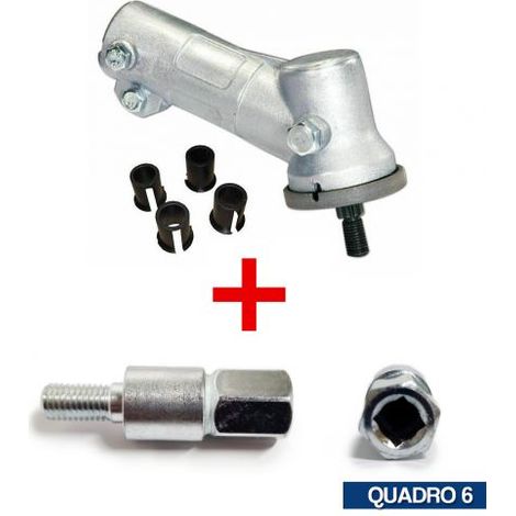 COPPIA CONICA UNIVERSALE PER DECESPUGLIATORE COMPLETA DI INSERTO PROFES 25108V QUADRO 6 (23661)