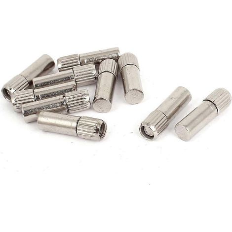 Gerade Regalwinkel 6 mm x 20 mm, Möbelbefestigungsdübel, 10er-Packung, robuste Halteklammern, praktisches Aufbewahrungszubehör. (1/3)