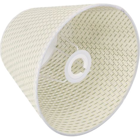 Abat-jour tissé en PE beige résistant à l'usure pour lampe de table, compatible avec douilles E27 et E14. (1/5)