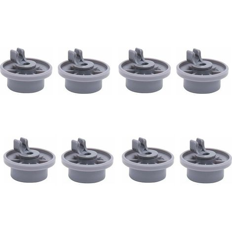 Roulette Lave Vaisselle - Panier Inférieur - Compatible Siemens Bosch Beko Neff - 8 Pièces