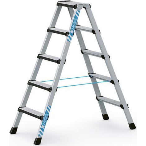ZARGES Comfortstep B - LM-Stufen-Stehleiter 2 x 5 Stufen (1/4)