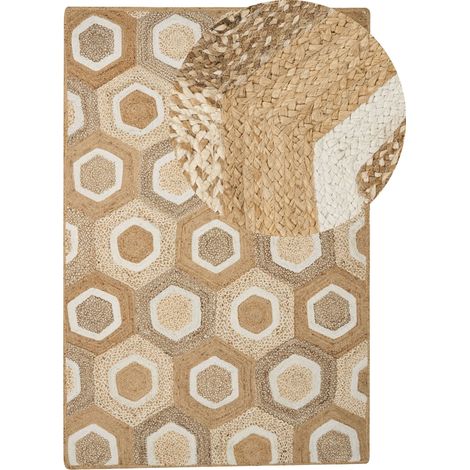 Teppich BASOREN Beige 200 x 300 cm Jute