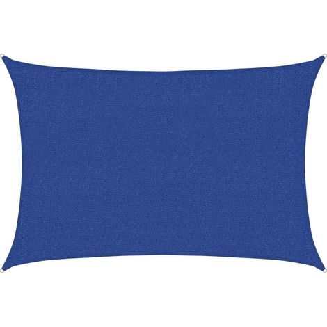 Vela Parasole Telo Ombra Parasole a Vela 160 g/m² Blu 2x2,5 m in HDPE (1/5)