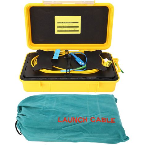 Lot portable étanche SC UPC 2 km pour câble monomode SM 1310 1550 nm, boîte de lancement OTDR. (1/5)