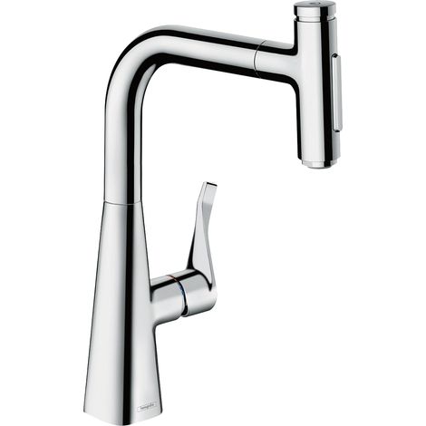 hansgrohe Metris M71 Monomando de cocina 240, ducha extraíble,